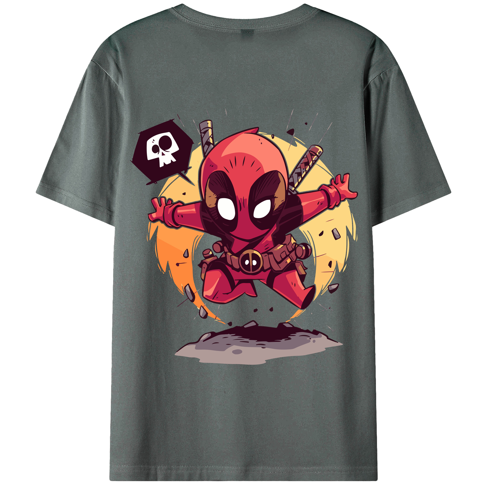 （画像用） アベンジャーズ The Avengers 綿100％ メンズ半袖Tシャツ（バックプリント） 通気性